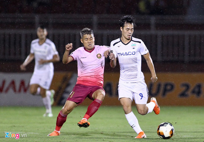 Văn Toàn không thể giúp HAGL giành chiến thắng trước Sài Gòn FC.