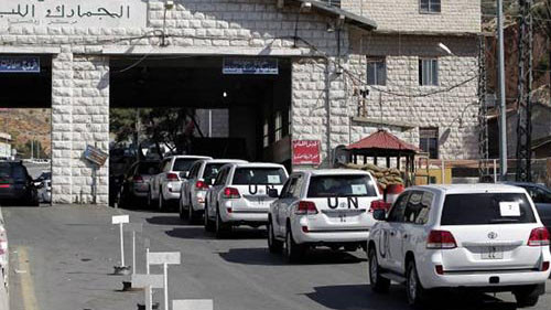 Đoàn xe của Liên Hợp Quốc tại Syria