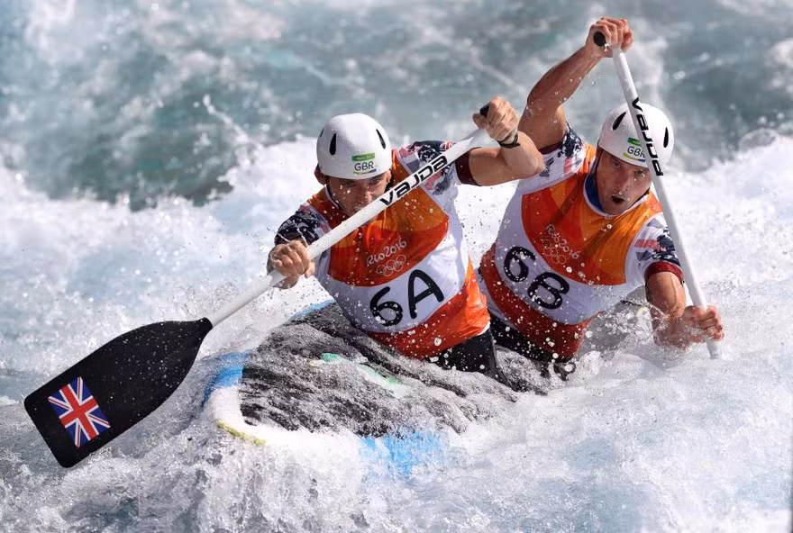 VĐV Canoeing của Anh ở Olympic Rio de Jeneiro 2016.
