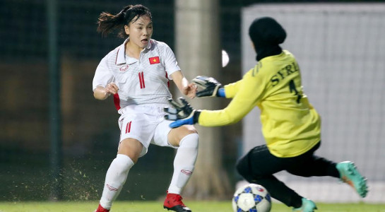 Tuyển nữ Việt Nam thắng Syria 11-0 ở Asian Cup