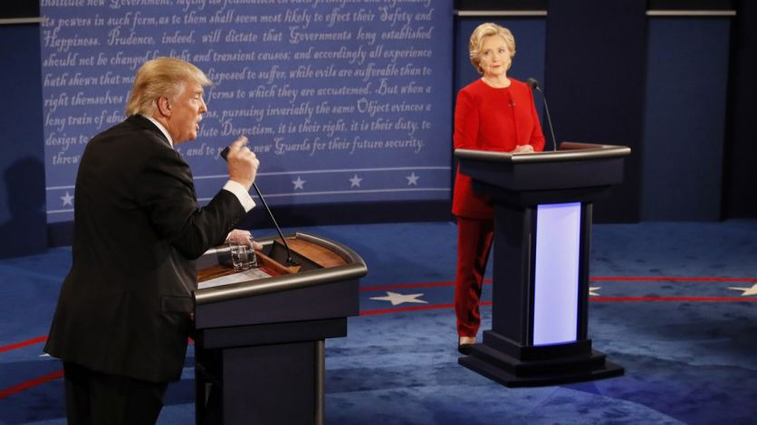 Hai ứng viên tranh luận trực tiếp trên truyền hình