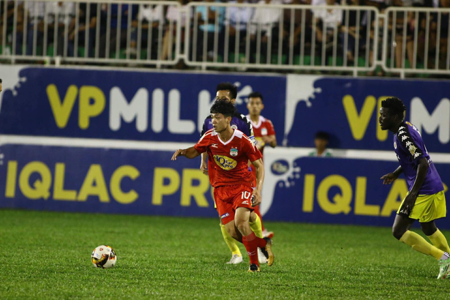 Công Phượng đã có 4 bàn thắng cho HAGL ở cúp Quốc gia-Sư tử trắng 2018.