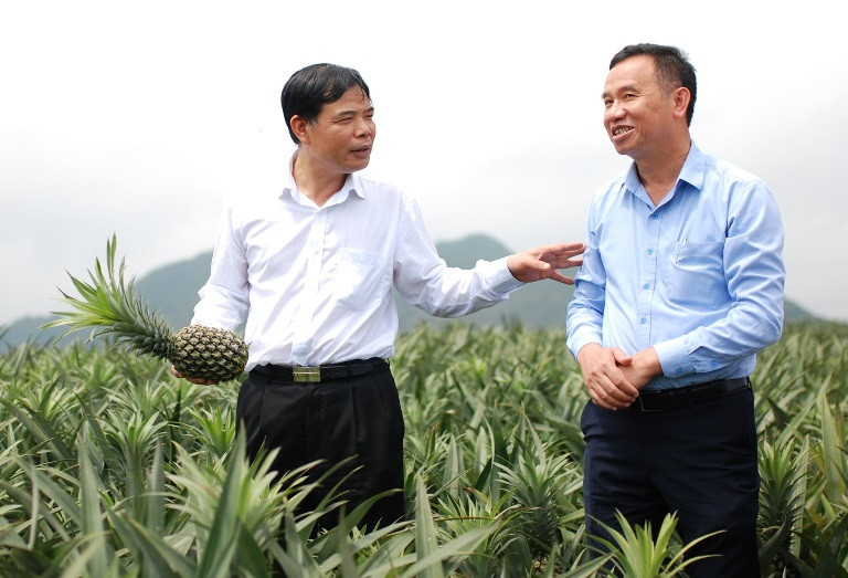 Bộ trưởng NN&PTNT Nguyễn Xuân Cường thăm vùng nguyên liệu của Công ty CP Thực phẩm và xuất khẩu Đồng Giao