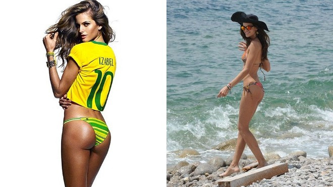 Siêu mẫu Brazil mặc bikini khoe dáng nuột trên bãi biển