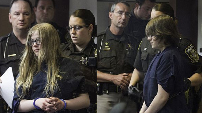 Morgan Geyser (trái) và Anissa Weier (Ảnh: Dailymail)