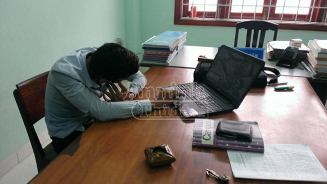 Đối tượng Trần Phi Vương tại cơ quan điều tra