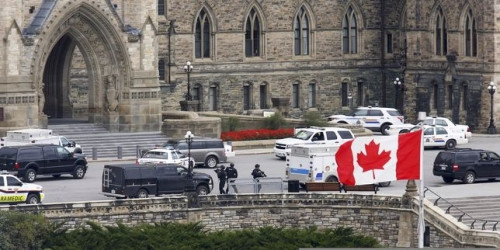 Quang cảnh bên ngoài tòa nhà Quốc hội Canada