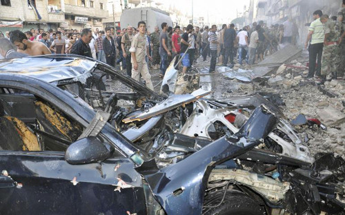 Hiện trường vụ đánh bom 