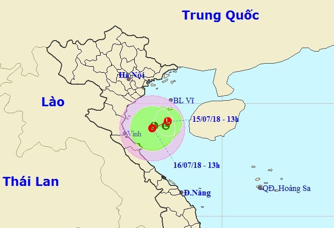 Khả năng áp thấp sẽ mạnh lên thành áp thấp nhiệt đới