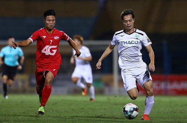 Văn Toàn chơi tốt trong trận thắng 3-0 của HAGL trước Viettel. Ảnh: Zing