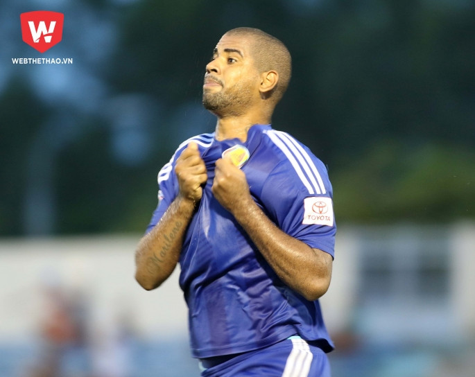 Claudecir đã ghi 12 bàn thắng cho Quảng Nam ở V-League 2017.