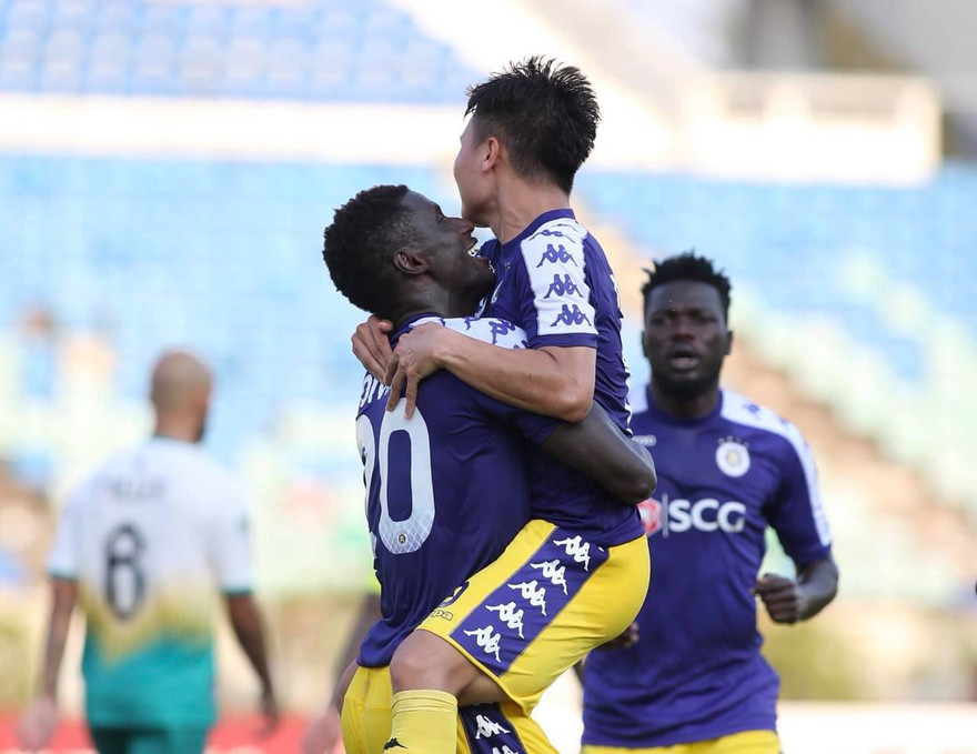 CLB Hà Nội thắng đậm Yangon United nhờ sự toả sáng của các ngoại binh.