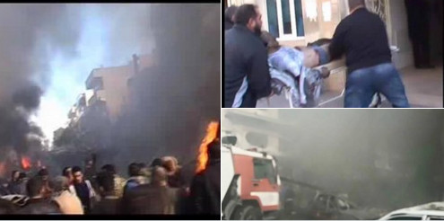 Một bức ảnh hiện trường được đăng tải trên mạng. Ảnh: RT