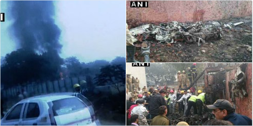 Hiện trường vụ tai nạn. 