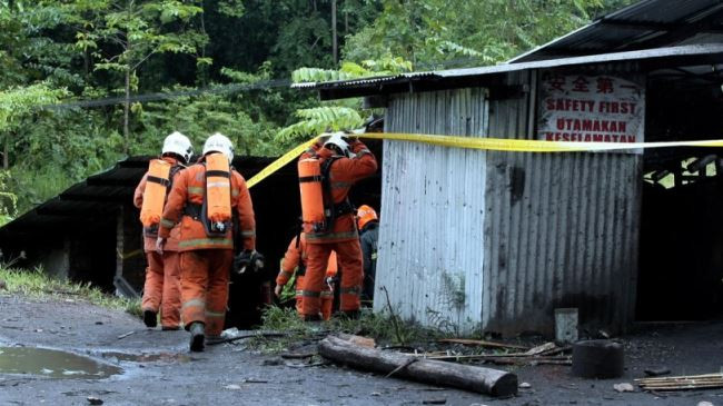 Hiện trường vụ nổ mỏ than