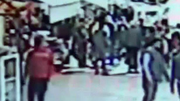 Cảnh quay trên camera giám sát 