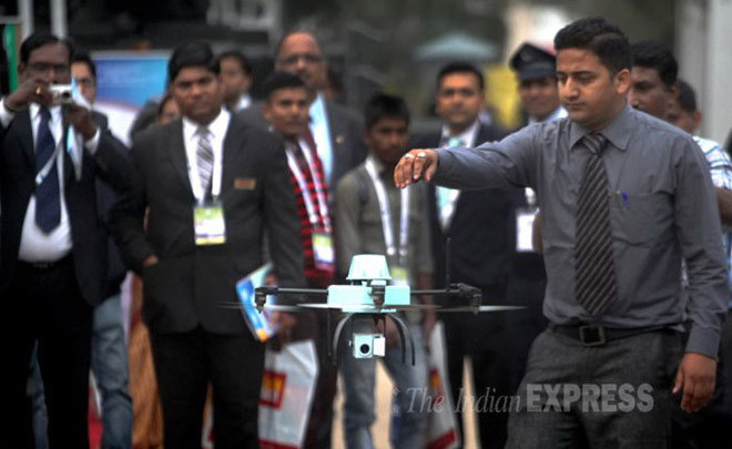 Máy bay không người lái NETRA v2. (Ảnh: Oinam Anand)