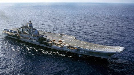  Tàu sân bay phi hạt nhân Đô đốc Kuznetsov của Nga.