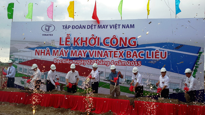 Vinatex xây nhà máy 150 tỷ đồng tại Bạc Liêu