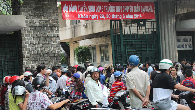 Thí sinh thi vào lớp 6 trường chuyên Trần Đại Nghĩa