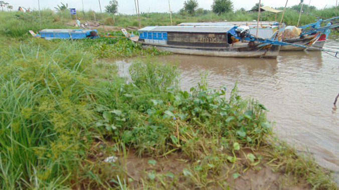 Hiện trường phát hiện xác nạn nhân.