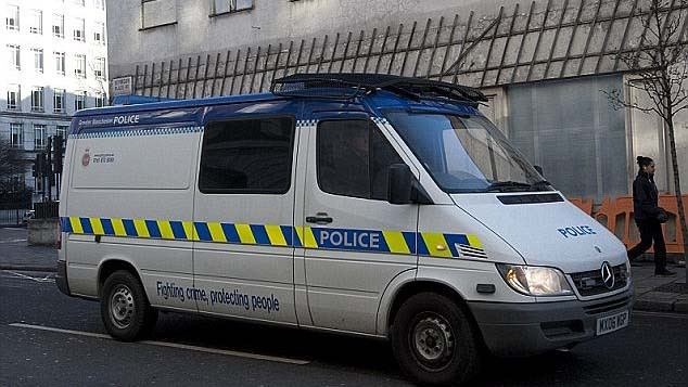 Chiếc xe cảnh sát bắt giữ Mohammed Ahmer Ali