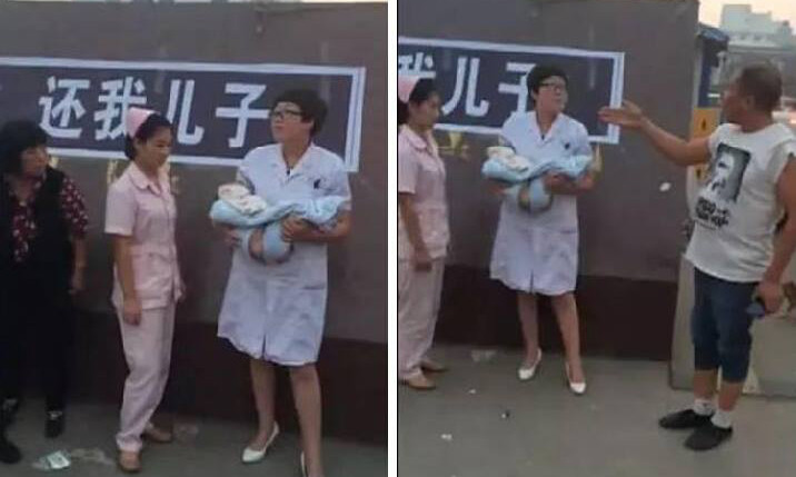 Bác sỹ bị gia đình bắt ôm xác bệnh nhi ngoài cổng viện