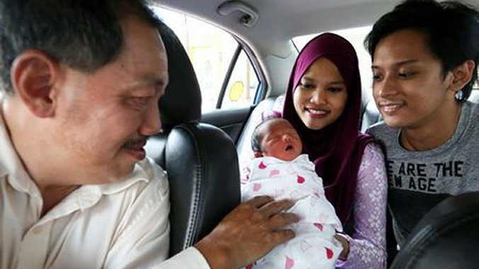 Hai vợ chồng anh Muhammad 