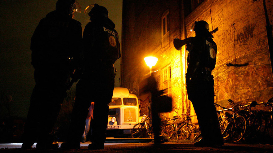 Lực lượng cảnh sát Copenhagen tại hiện trường.