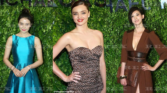 Miranda Kerr đẹp “lấn át” Cao Viên Viên, Lâm Chí Linh