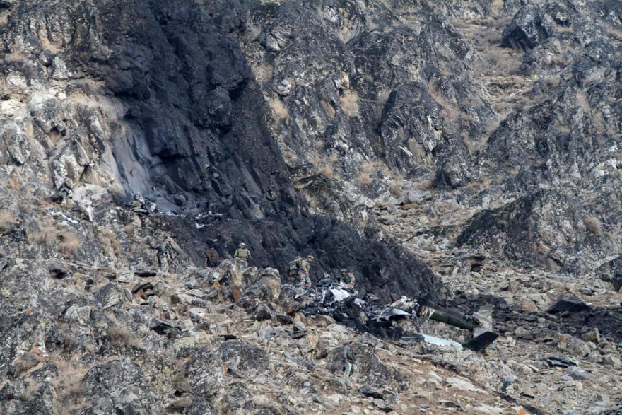 Hiện trường vụ tai nạn máy bay