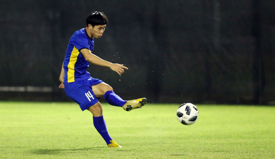 Trong danh sách đá 11m cho đội tuyển Olympic Việt Nam không có tên Công Phượng. Ảnh: Vnexpress