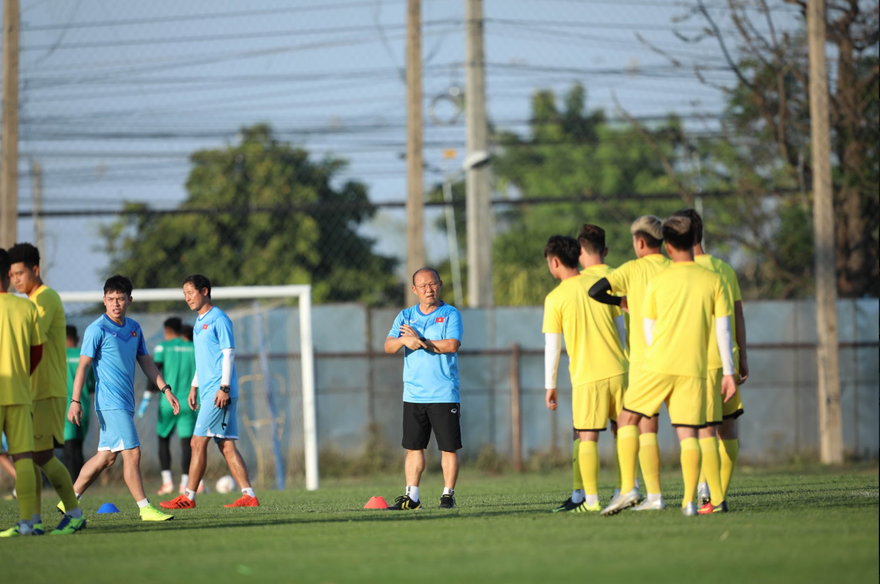 U23 Việt Nam đang tích cực tập luyện chuẩn bị cho VCK U23 châu Á 2020. Ảnh Đạt Đạt