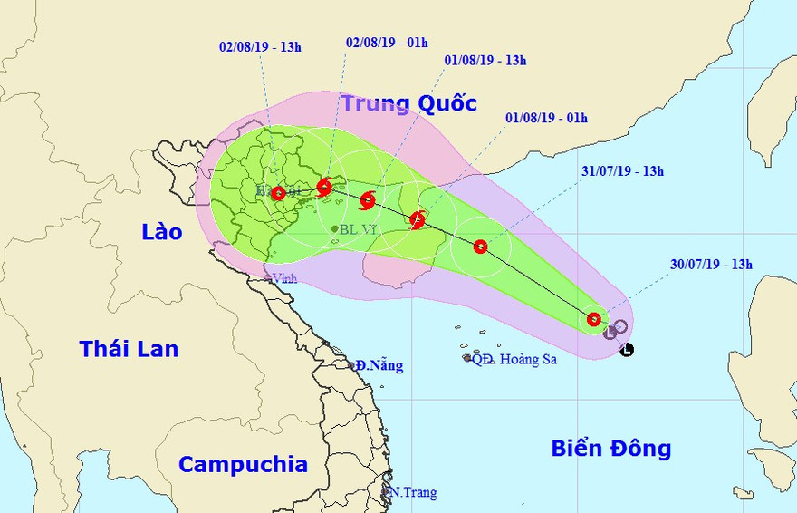 Đường đi của áp thấp nhiệt đới có khả năng mạnh lên thành bão trên biển Đông