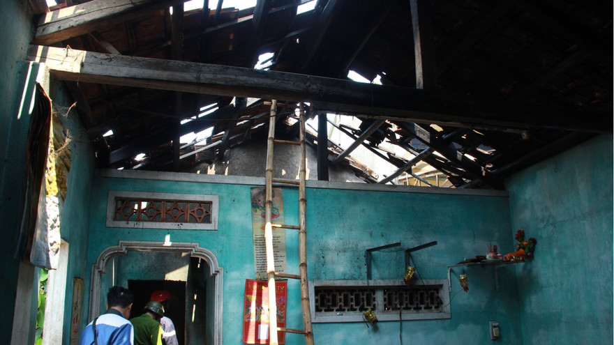 Hiện trường vụ cháy 