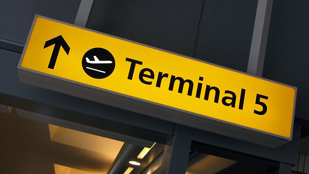 Vụ việc xảy ra ở nhà ga số 5 của sân bay Heathrow