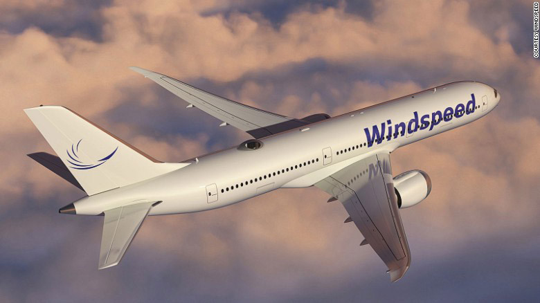 Hình ảnh mô phỏng cho thấy ghế ngồi được đặt trong mái vòm trong suốt trên nóc máy bay. 