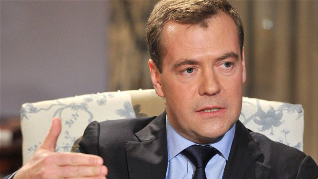 Thủ tướng Nga Dmitry Medvedev
