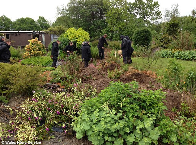 Khu vườn chôn cất ông Geoffrey Sturdey (Ảnh: Dailymail)