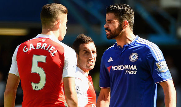 Diego Costa dùng "tiểu xảo" khiến Gabriel rời sân