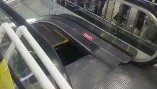 Thêm một vụ sập thang cuốn tại khu mua sắm Trung Quốc