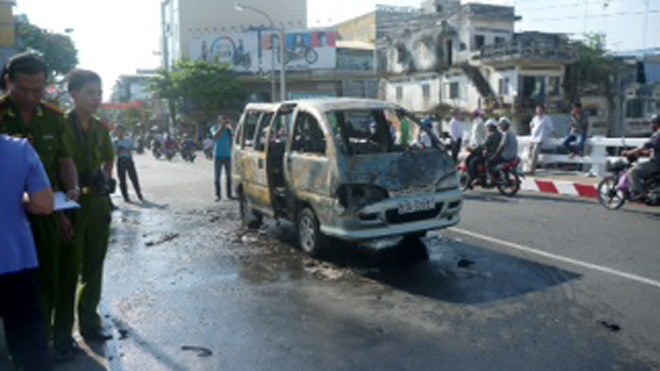 Hiện trường vụ cháy sáng 5/5.