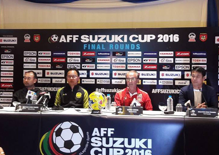 Quảng cảnh buổi họp báo chiều 19/11 tại Yangon.