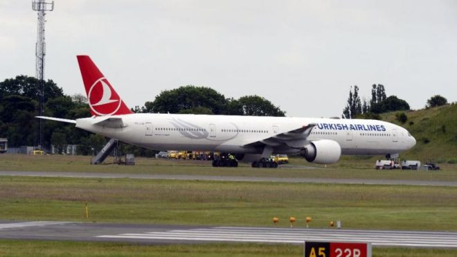 Một máy bay của hãng hàng không Thổ Nhĩ Kỳ