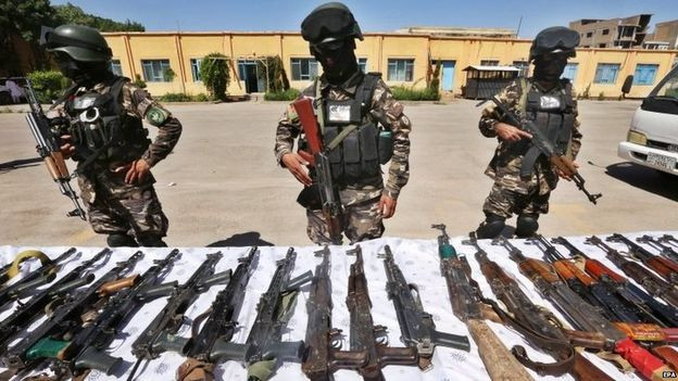 Các binh sỹ Afghanistan. Ảnh: BBC