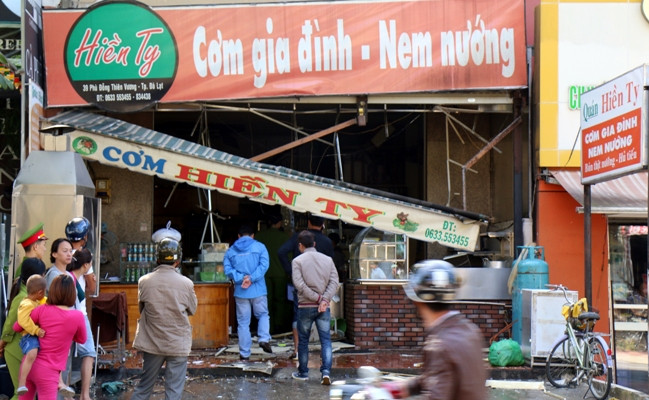 Hiện trường vụ nổ gas