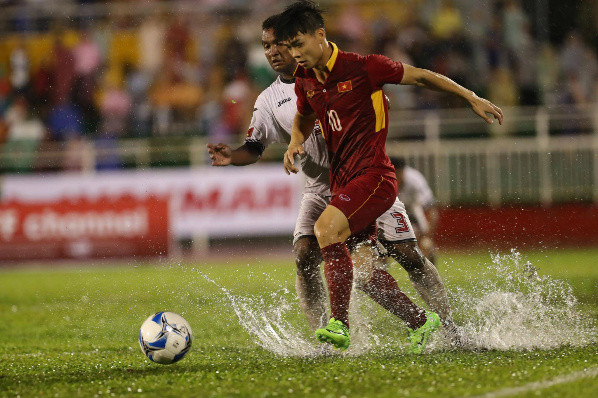 Công Phượng lập cú đúp bàn thắng ở trận này. Ảnh: Vnexpress