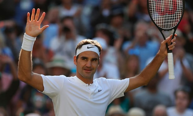 Federer băng băng tiến về đích