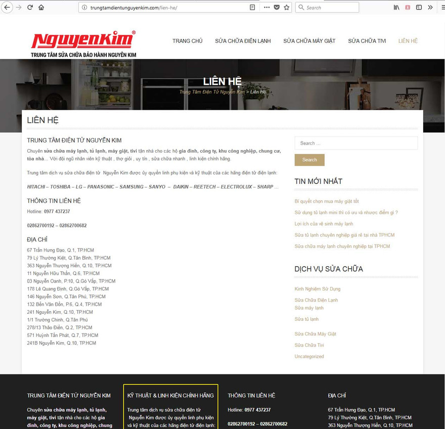 Một trang web giả mạo các tên tuổi siêu thị lớn để trục lợi