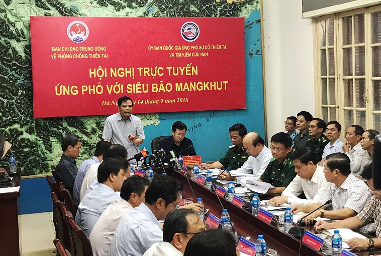 Ban chỉ đạo Trung ương về Phòng chống thiên tai họp khẩn chỉ đạo ứng phó với siêu bão Mangkhut